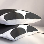 Retro '50s Shapes in Black and White Pillow Sham Gallery Image 3