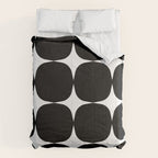Retro '50s Shapes in Black and White Comforter Gallery Image 6