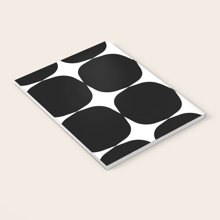 Retro '50s Shapes in Black and White Notebook Gallery Image 3