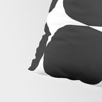 Retro '50s Shapes in Black and White Pillow Sham Gallery Image 4