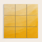 Monochromatic Pale Yellow into Gold Abstract Painting Wood Wall Art Gallery Image 1