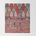 Earthy Berber Geometry Throw Blanket Gallery Image 2