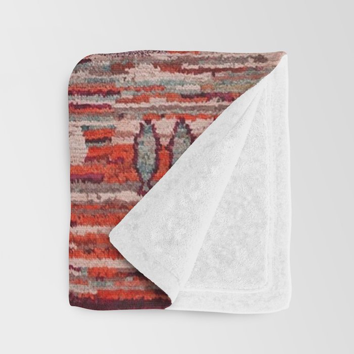 Earthy Berber Geometry Throw Blanket Gallery Image 3