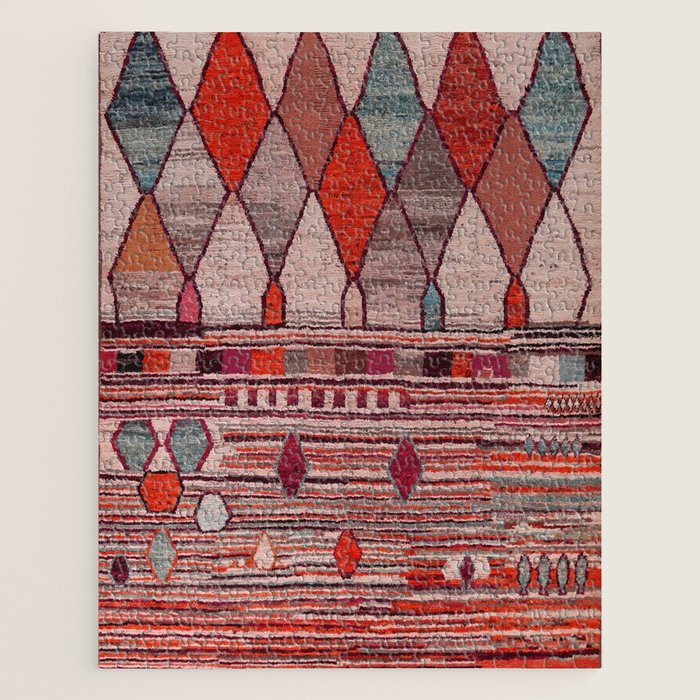 Earthy Berber Geometry Jigsaw Puzzle Gallery Image 1