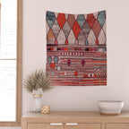 Earthy Berber Geometry Wall Tapestry Gallery Image 2