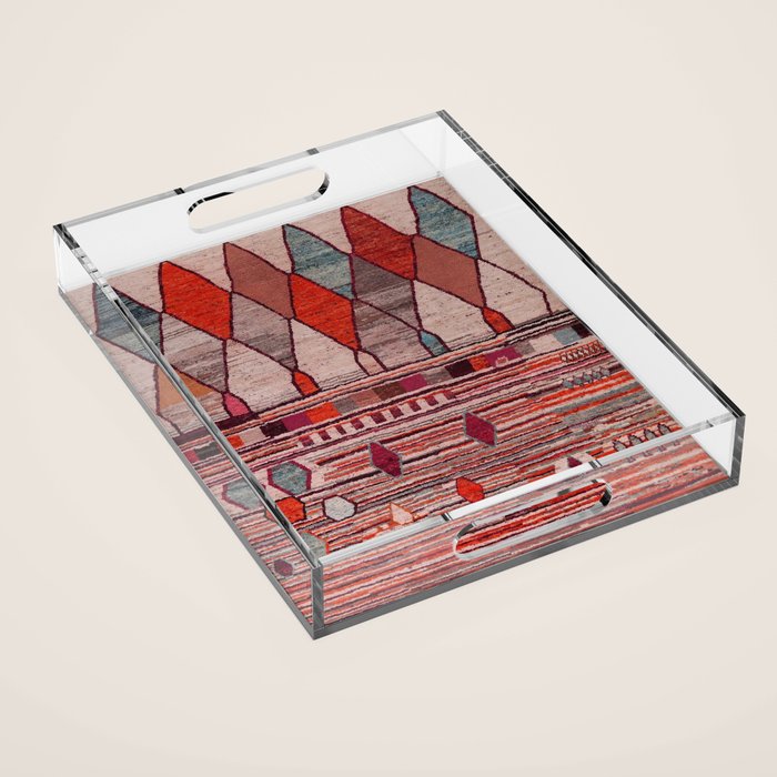 Earthy Berber Geometry Acrylic Tray Gallery Image 1