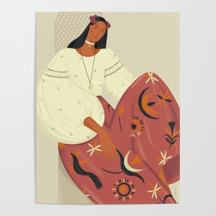 a girl in a national costume Poster Gallery Image 1