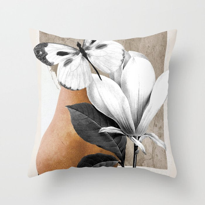 collage art/Still Life Throw Pillow Gallery Image 6