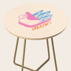 Pastel Sardines in Open Tin Can - Vintage Art Side Table Gallery Image 2