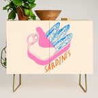 Pastel Sardines in Open Tin Can - Vintage Art Credenza Gallery Image 1