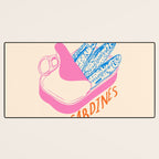 Pastel Sardines in Open Tin Can - Vintage Art Desk Mat Gallery Image 3