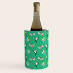Happy Tropical Jungle Birds Toucan Hummingbird Parrot Green Wine Chiller Gallery Image 1