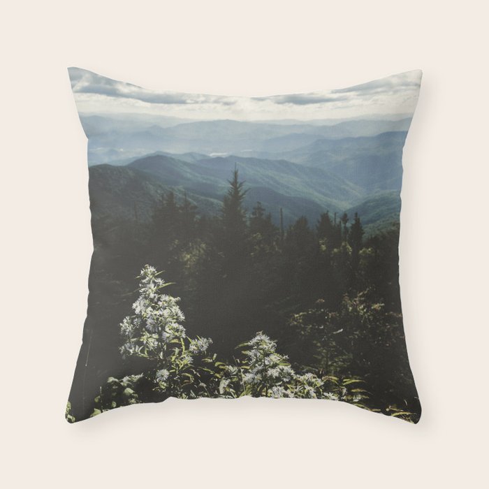Smoky Mountains - Nature Photography Throw Pillow Gallery Image 6