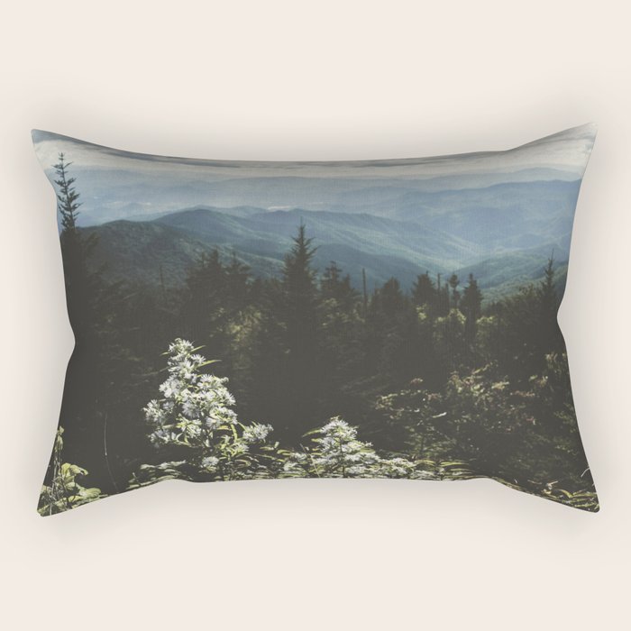 Smoky Mountains - Nature Photography Rectangular Pillow Gallery Image 1