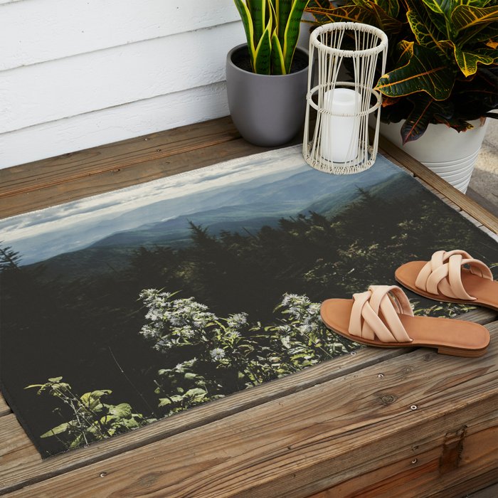 Smoky Mountains - Nature Photography Outdoor Rug Gallery Image 2