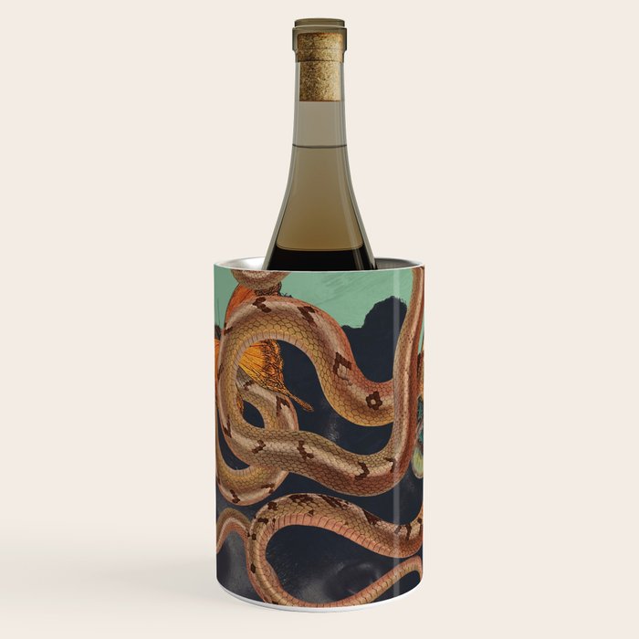 Snake and Butterflies 2 Wine Chiller Gallery Image 1