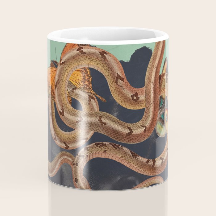 Snake and Butterflies 2 Coffee Mug Gallery Image 4