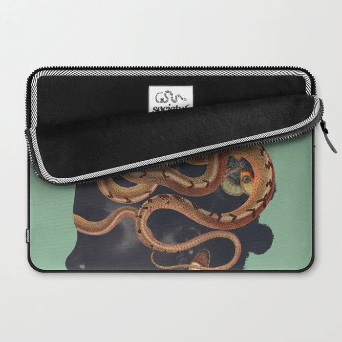 Snake and Butterflies 2 Laptop Sleeve Gallery Image 2