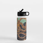 Snake and Butterflies 2 Water Bottle Gallery Image 1