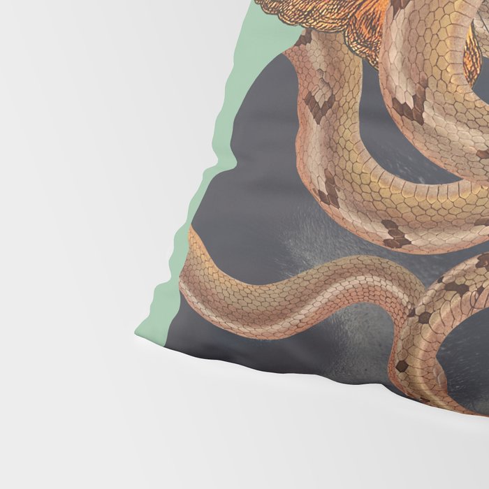 Snake and Butterflies 2 Pillow Sham Gallery Image 4
