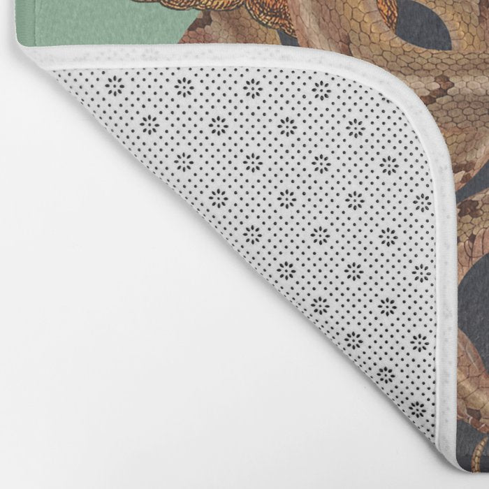 Snake and Butterflies 2 Bath Mat Gallery Image 2