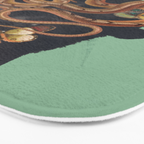 Snake and Butterflies 2 Bath Mat Gallery Image 3