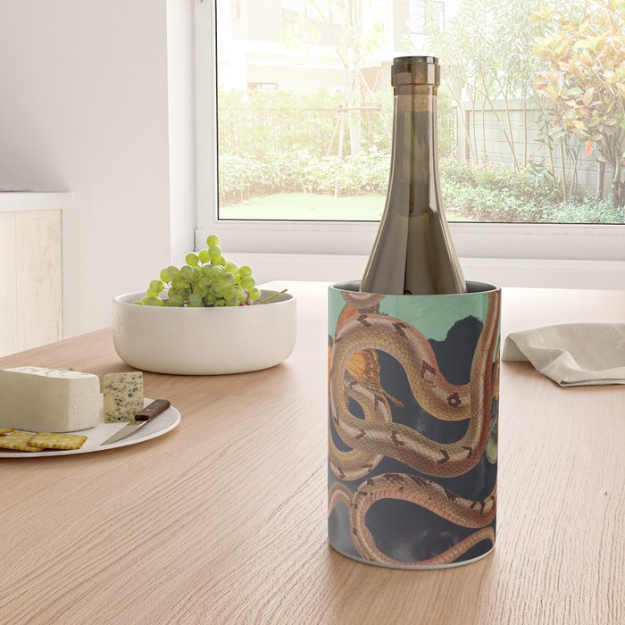 Snake and Butterflies 2 Wine Chiller Gallery Image 4