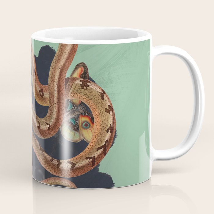 Snake and Butterflies 2 Coffee Mug Gallery Image 1