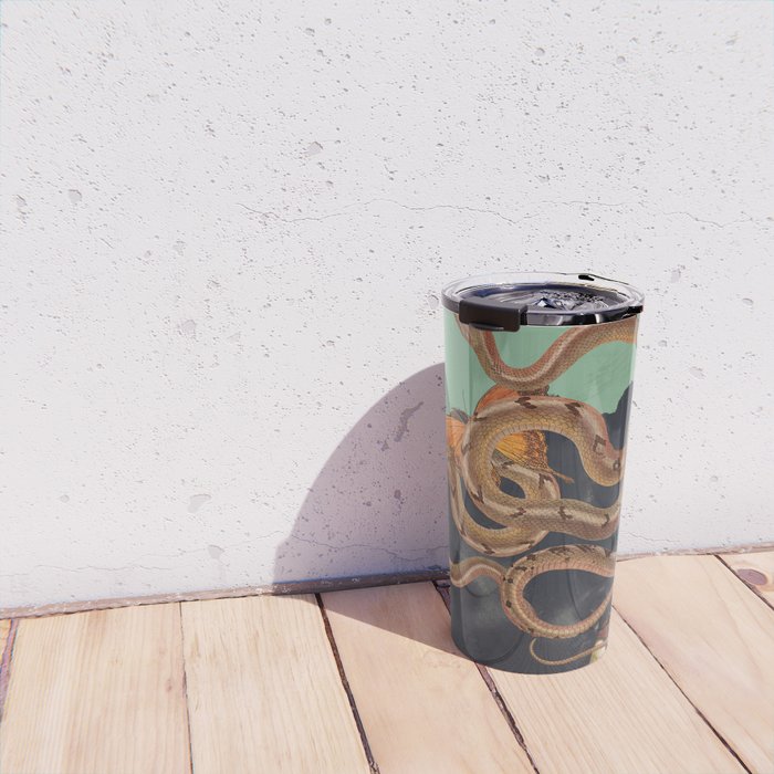 Snake and Butterflies 2 Travel Mug Gallery Image 4