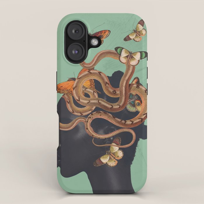 Snake and Butterflies 2 iPhone Case Gallery Image 1