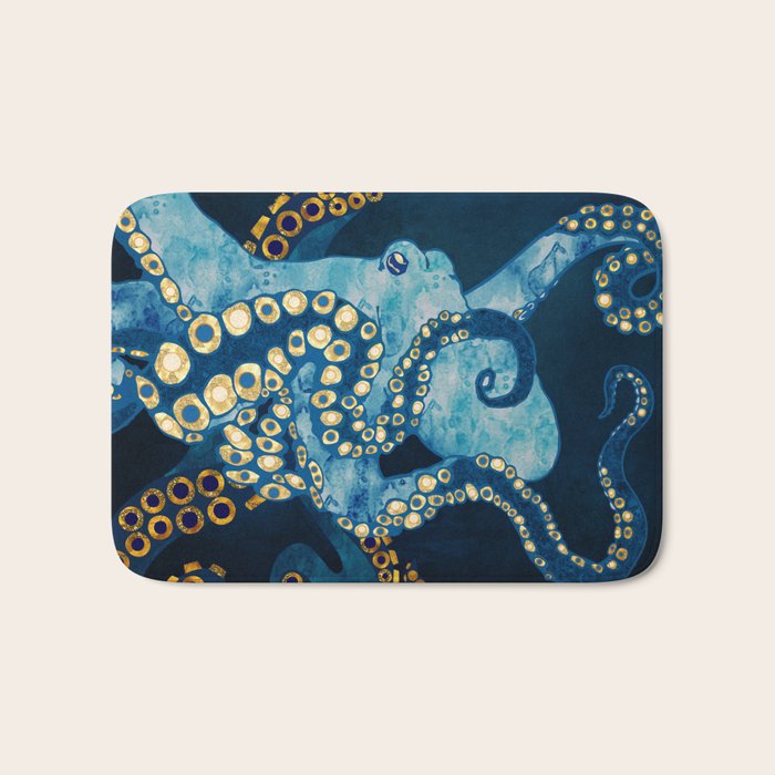 Metallic Octopus VII Bath Mat Gallery Image 1