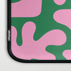 Abstract Green & Pink Decoupage Cutouts Laptop Sleeve Gallery Image 3