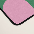 Abstract Green & Pink Decoupage Cutouts Desk Mat Gallery Image 4