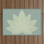 Lotus Flower Minimalism XIV Outdoor Rug Gallery Image 1