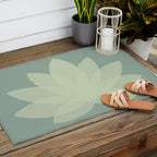 Lotus Flower Minimalism XIV Outdoor Rug Gallery Image 2