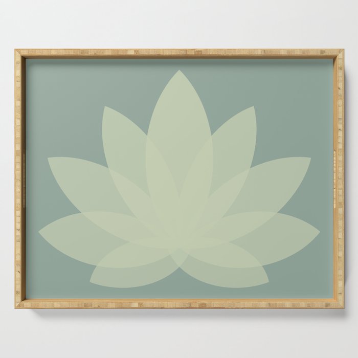 Lotus Flower Minimalism XIV Serving Tray Gallery Image 1