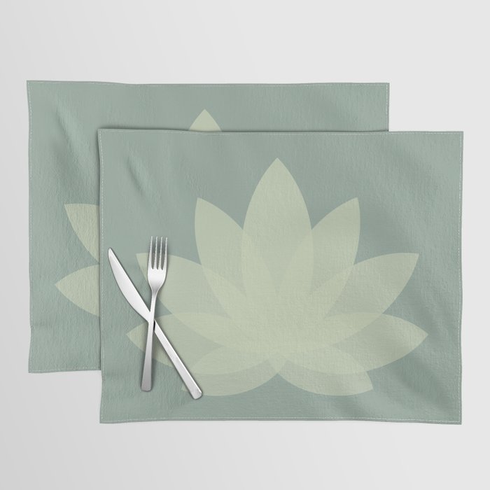 Lotus Flower Minimalism XIV Placemat Gallery Image 1