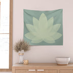 Lotus Flower Minimalism XIV Wall Tapestry Gallery Image 2