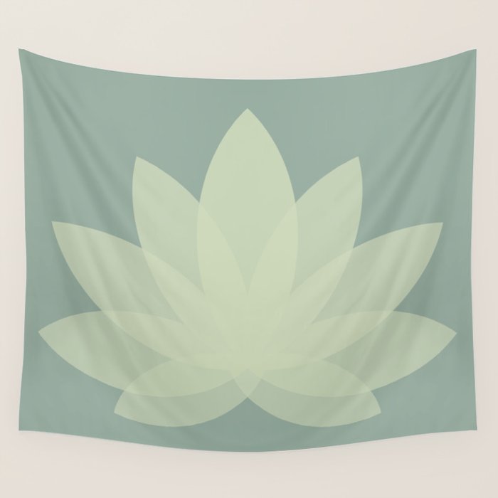 Lotus Flower Minimalism XIV Wall Tapestry Gallery Image 4