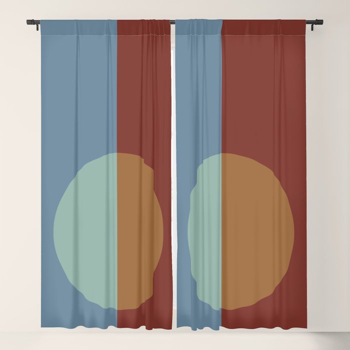 Color Block Abstract X Window Curtain Gallery Image 5