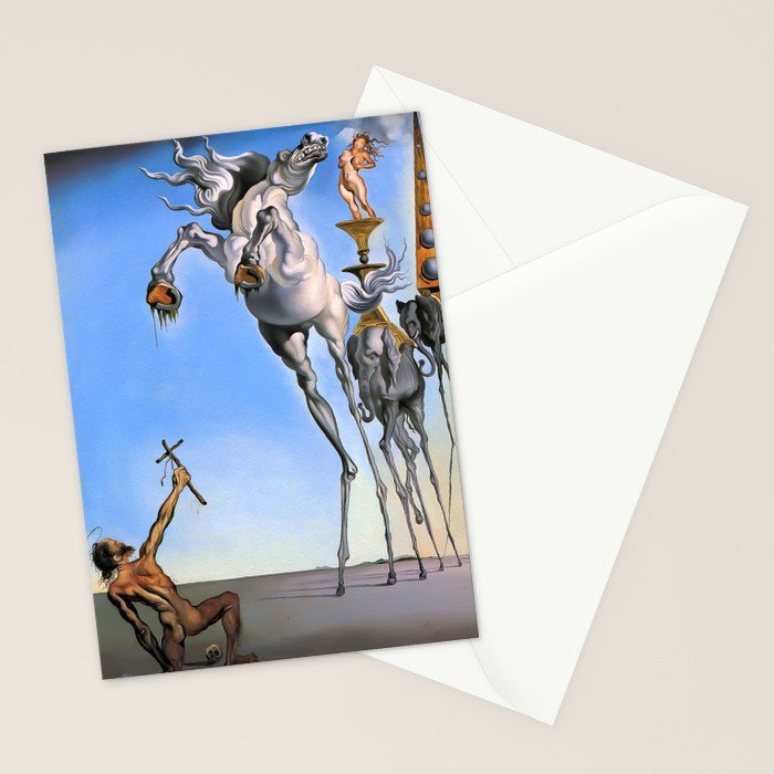 Salvador Dali The Temptation of St. Anthony 1946 Artwork for Wall Art, Prints, Posters, Tshirts, Men, Women, Kids Stationery Card Gallery Image 2