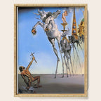Salvador Dali The Temptation of St. Anthony 1946 Artwork for Wall Art, Prints, Posters, Tshirts, Men, Women, Kids Serving Tray Gallery Image 1
