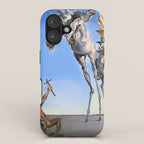 Salvador Dali The Temptation of St. Anthony 1946 Artwork for Wall Art, Prints, Posters, Tshirts, Men, Women, Kids iPhone Case Gallery Image 1