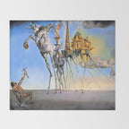 Salvador Dali The Temptation of St. Anthony 1946 Artwork for Wall Art, Prints, Posters, Tshirts, Men, Women, Kids Throw Blanket Gallery Image 2