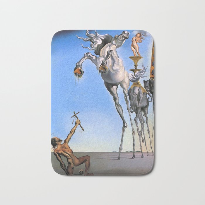 Salvador Dali The Temptation of St. Anthony 1946 Artwork for Wall Art, Prints, Posters, Tshirts, Men, Women, Kids Bath Mat Gallery Image 1