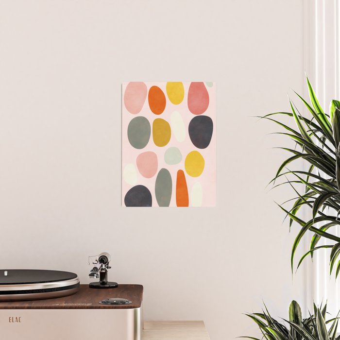 dots and pebbles mid century abstract Poster Gallery Image 2