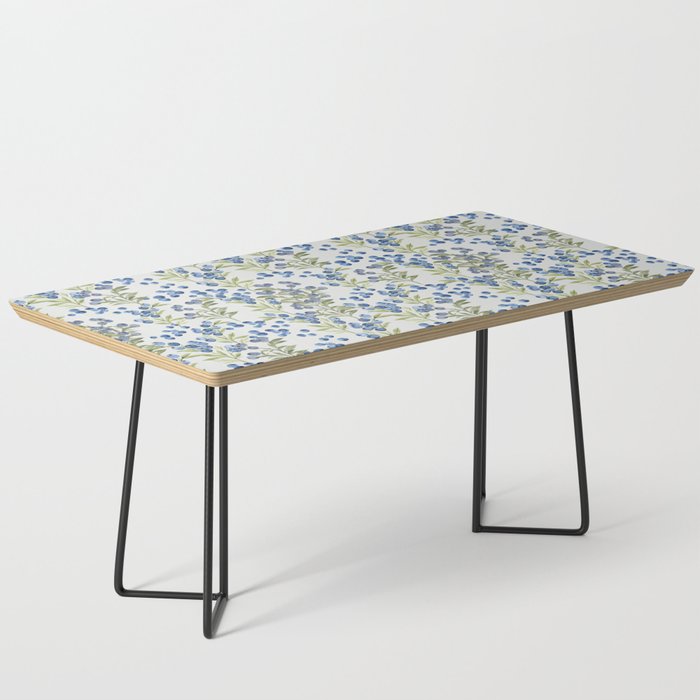 âWild Blueberryâ- Botanical Pattern (1) Coffee Table Gallery Image 1