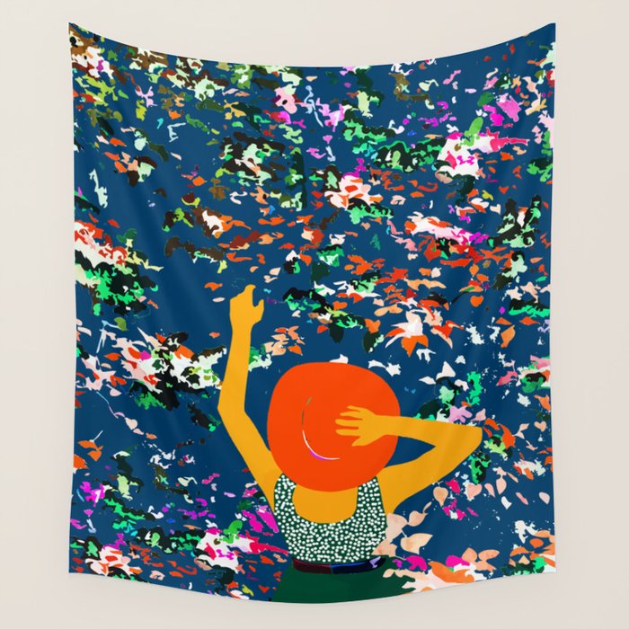 Lost in the meadows of our memories, it took me time to realise the seasons had changed again Wall Tapestry Gallery Image 4