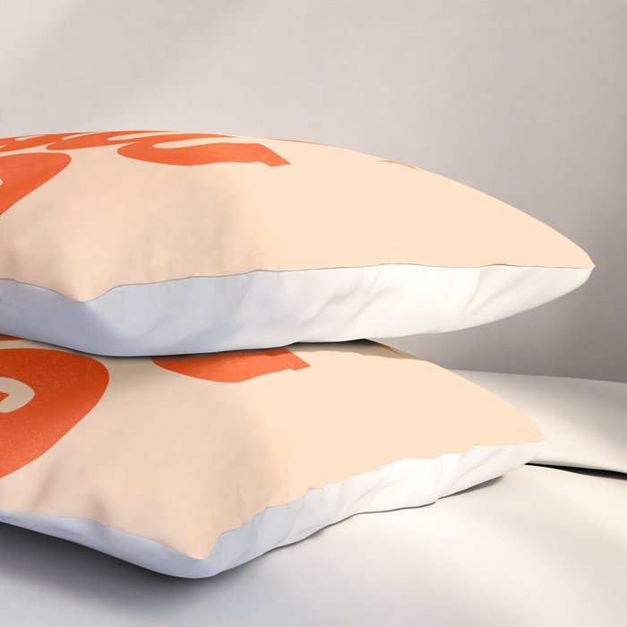 Yee Haw - Orange on Cream Pillow Sham Gallery Image 3