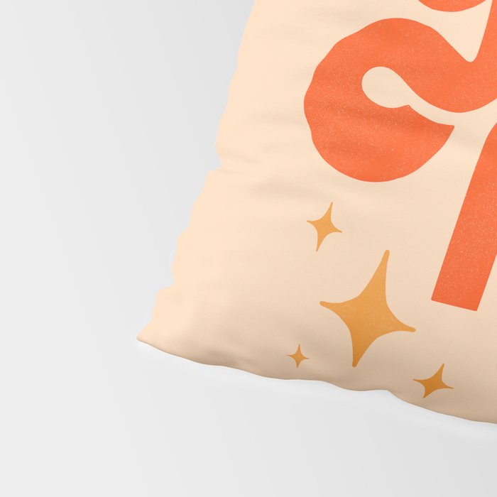 Yee Haw - Orange on Cream Pillow Sham Gallery Image 4